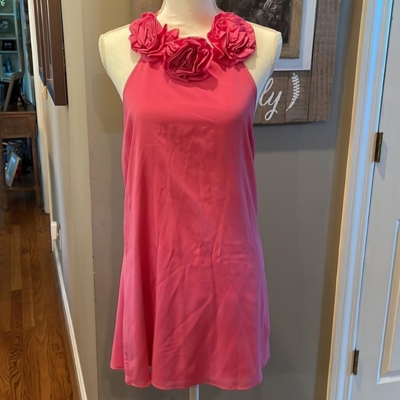 Alice + Olivia Silk Floral Halter Mini Dress - Picture 7 of 7